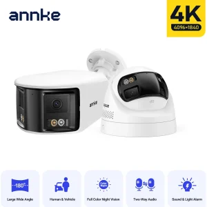 Smart Home 180° 8MP/6MP DUO 4K AI Human Detect