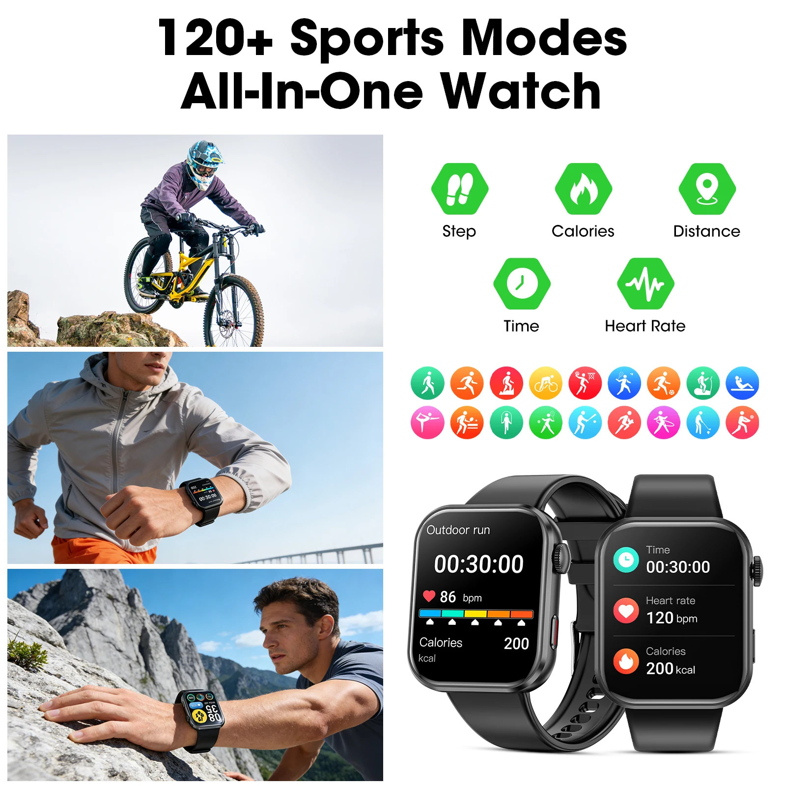 Y2 Smart Watch 1.93" HD Touch Screen - Image 4