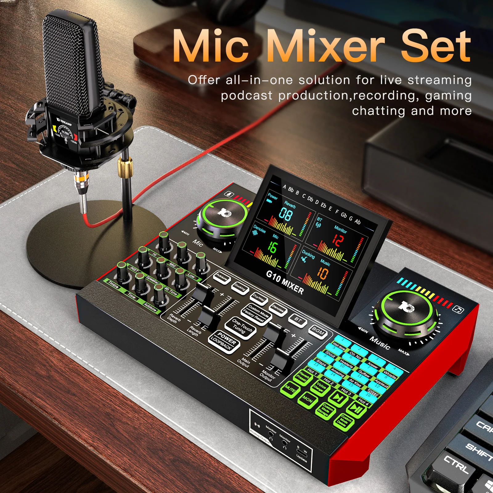 6 Channel Live Sound  Audio Mixer - Image 4